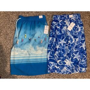 Caribbean Swim Trunks / Swim Shorts Men's Size 3XB Bundle Of 2 NWT
